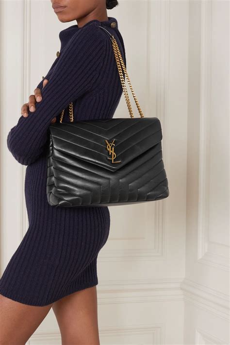 loulou monogram ysl medium chain shoulder bag|Saint Laurent Loulou Medium YSL Shoulder Bag in Quilted Leather.